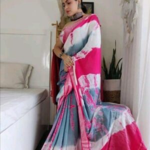 Dyed Washed Saree