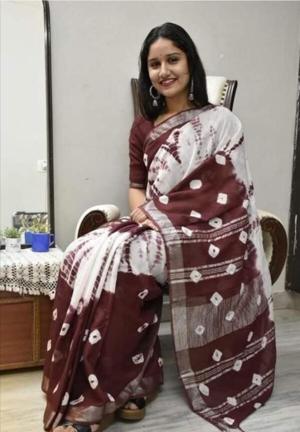 Dyed Washed Saree
