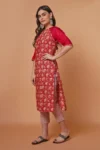 Red Chanderi Kurta