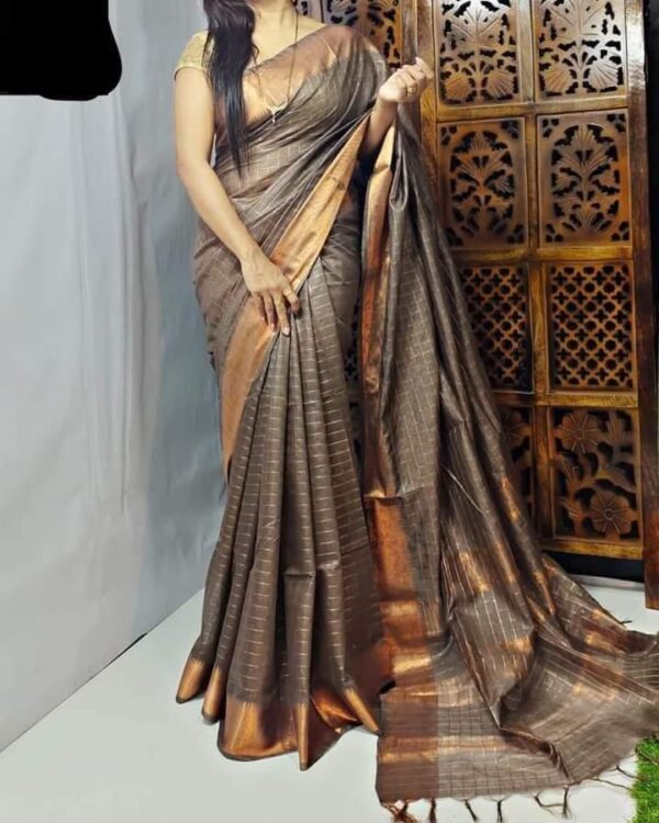 Bhagalpuri zari Silk saree