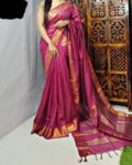 Bhagalpuri zari Silk saree