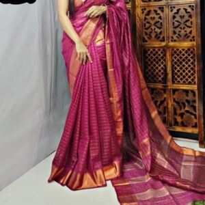 Bhagalpuri zari Silk saree