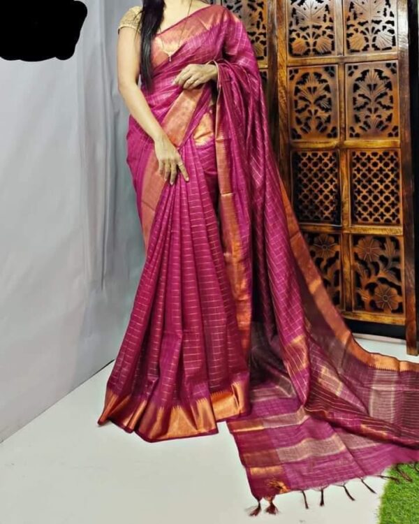 Bhagalpuri zari Silk saree