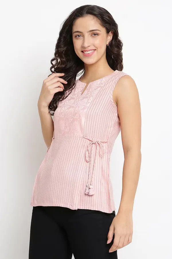 Pink Rayon Top