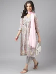 Grey Floral Kurta set
