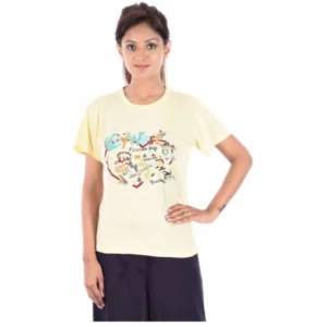 Women's Tops Banian Kurtis (Light Yellow, S)