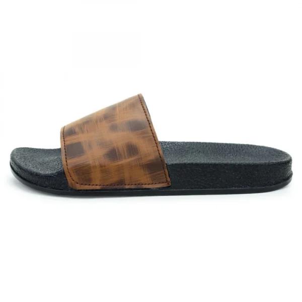 Women Brown Color Synthetic Material Casual Sliders