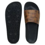 Women Brown Color Synthetic Material Casual Sliders