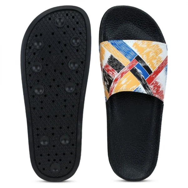 Women Multicolor Color Synthetic Material Casual Sliders