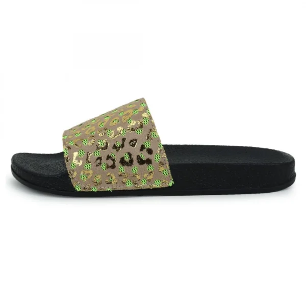 Women Beige Color Synthetic Material Casual Sliders