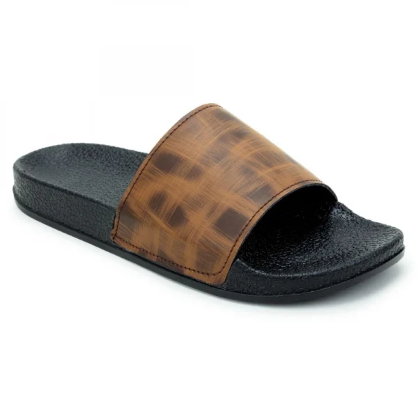 Women Brown Color Synthetic Material Casual Sliders