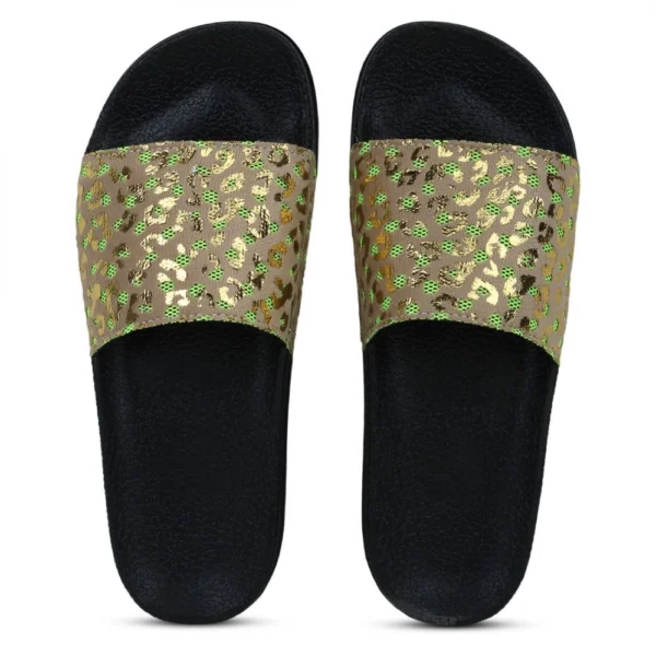 Women Beige Color Synthetic Material Casual Sliders