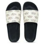 Women Beige Color Synthetic Material Casual Sliders