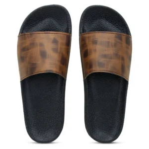 Women Brown Color Synthetic Material Casual Sliders