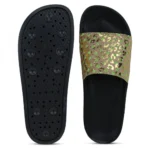 Women Beige Color Synthetic Material Casual Sliders
