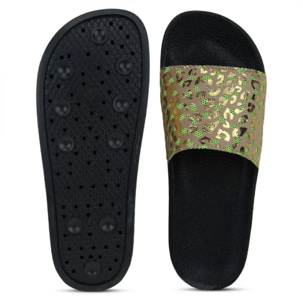 Women Beige Color Synthetic Material Casual Sliders