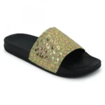 Women Beige Color Synthetic Material Casual Sliders