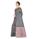 Women's Banarasi silk Saree with Blouse (Multi, 5-6mtr)