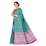 Women's Banarasi silk Saree with Blouse (Multi, 5-6mtr)