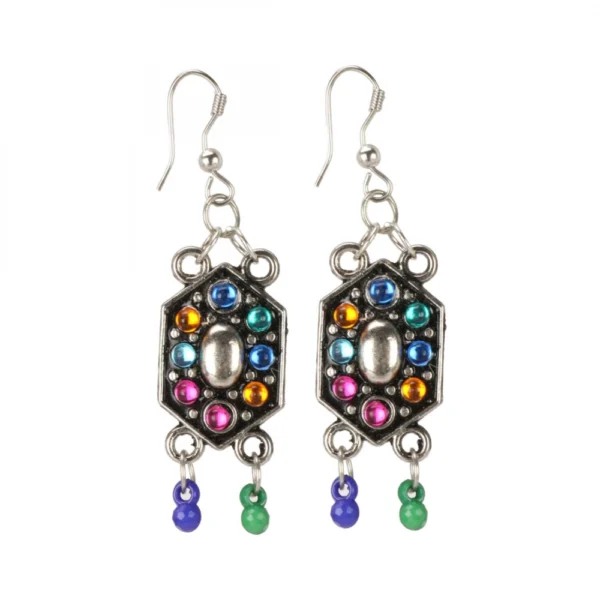 Designer Afgani German Silver Oxidized Necklace Set with Earrings