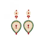 Designer Traditional India Rajasthani Basra Pearl Necklace with Earrings