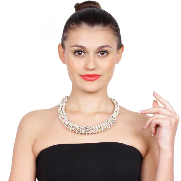 Designer Stylish Multi Layer Beads Necklace