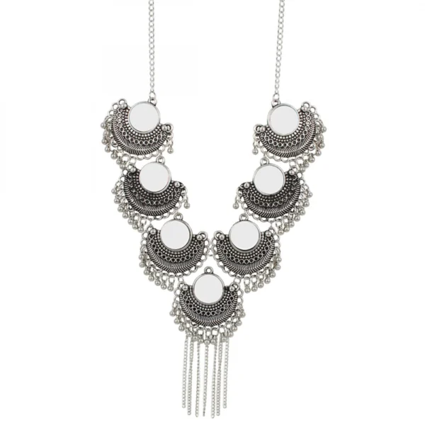 Antique Oxidized Silver Necklace Jewellery