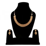 Designer Traditional Copper Gold Plated Traditional Necklace Set