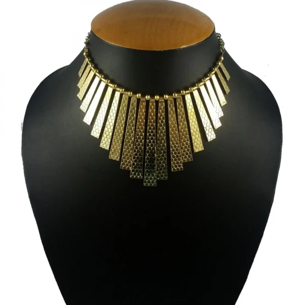 Golden Designer Tribal Style Necklace