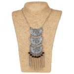 Stylish Boho Afgani Turkish Silver Necklace