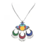 Afghani Designer Turkish Style Vintage Oxidised German Silver Tribal Necklace Pandeant Antique Jewellery Boho Gypsy