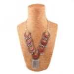 Afghani Tribal Antique Boho Oxidised Silver Necklace