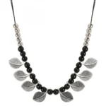 Boho Silver Oxidised Necklace