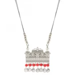 Afghani Designer Turkish Style Vintage Silver Oxidised Necklace