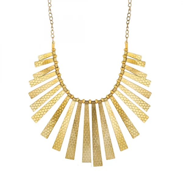 Golden Designer Tribal Style Necklace