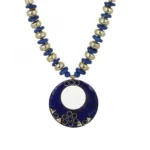 Blue Color Designer Tibetan Style Necklace
