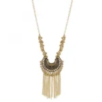Designer Oxidized Golden Afgani Necklace