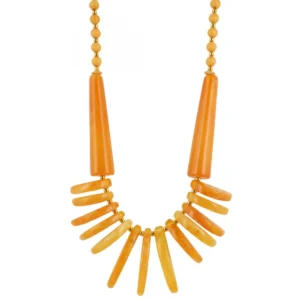 Yellow Beads Fashion Necklace