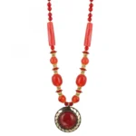 Fashion Pendant Necklace with EarringTibetan Style Beads