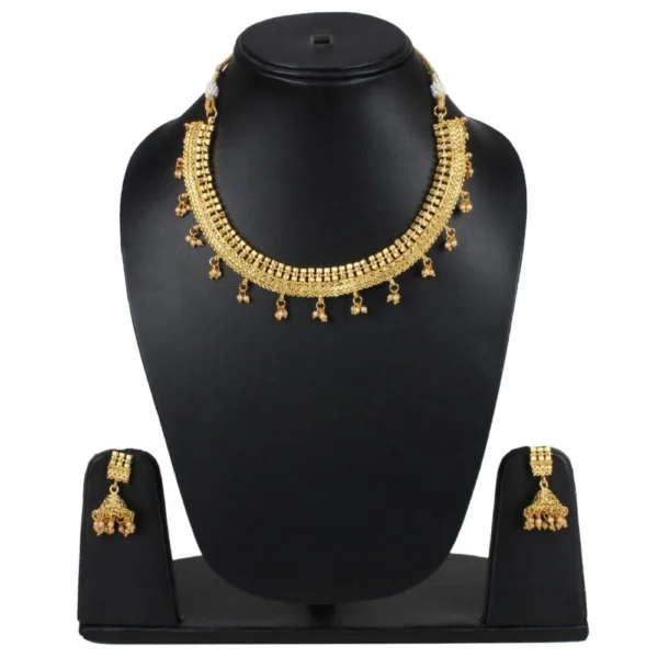 Elegant Bollywood Inspired Traditional Copper Gold Plated Necklace