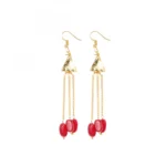 Gold Plated Chain Onyx Stone Necklace Set