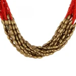 Red Plastic Beads Necklace