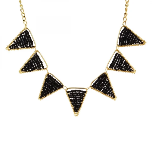 Stylish Black Beads Necklace