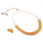 Designer Traditional Copper Gold Plated Traditional Necklace Set