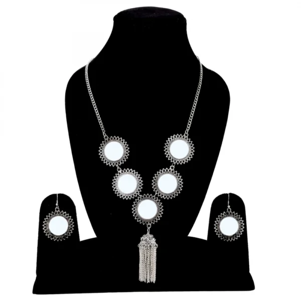 Afghani Designer Turkish Style Vintage Oxidised German Silver Tribal Necklace Pandeant Antique Jewellery Boho Gypsy