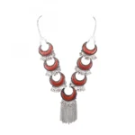 Afghani Tribal Antique Boho Oxidised Silver Necklace