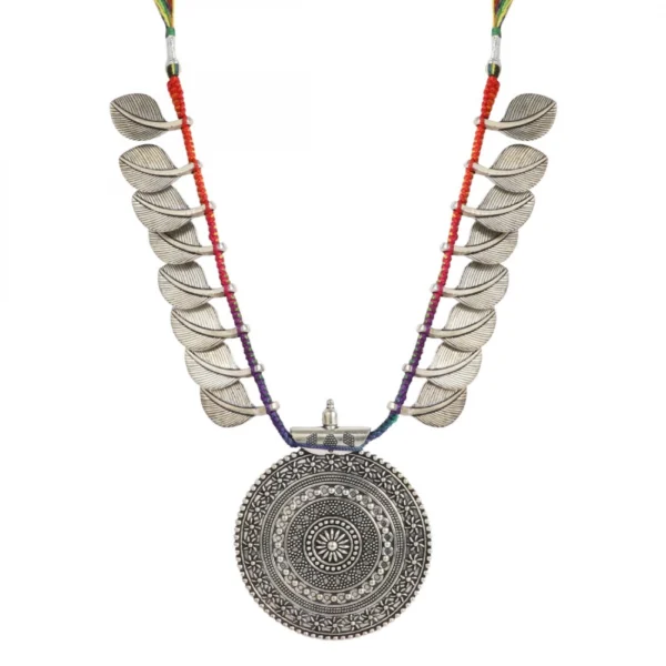 Afghani Designer Turkish Style Vintage Red Golden Oxidised Necklace