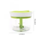 Generic Manual 2 in 1 Handy smart chopper for Vegetable Fruits Nuts Onions Chopper Blender Mixer Food Processor