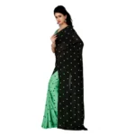 Generic Women's Georgette Saree(Green,5-6 Mtrs)