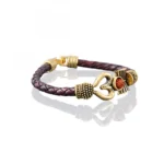 Stylish Gold Plated Bracelet (Color: Gold)